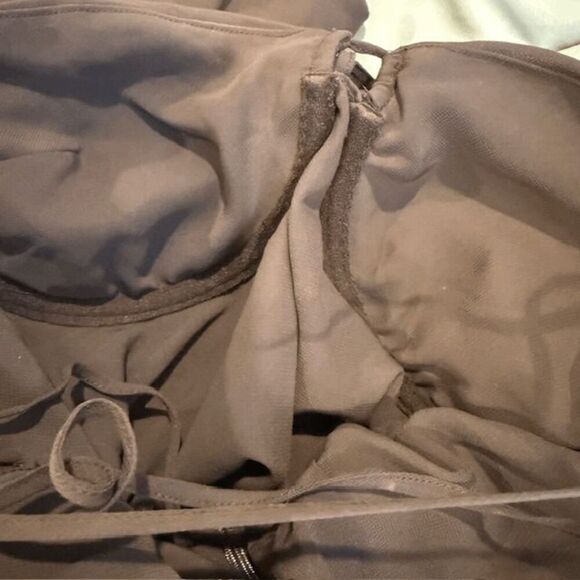 House of CB Naomi Halter Midi Dress Espresso Brown Back Zip Plus Cup Size XS - Picture 9 of 16